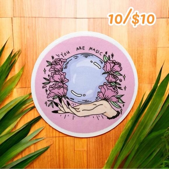 You Are Magic Crystal Ball Sticker – Approx. 2” - Picture 1 of 1